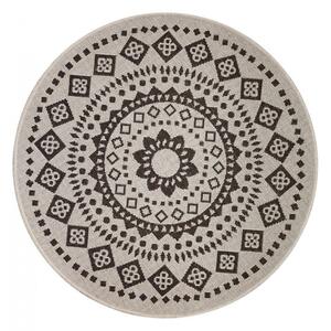Covor Rotund, Model 19100 19, Sufragerie Bucatarie Crem Rotund, 100 x 100