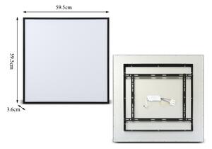 Brilagi - Corp de iluminat LED dimabil SLIMFRAME LED/58W/230V 60x60 cm negru + telecomandă