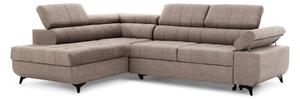 Colțar extensibil Dragonis L stânga - bej catifea hidrofobă Vogue 4 Taupe - Oferta limitata