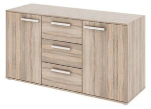 Comoda DUNAJ TYPE 11, stejar sonoma, DTD laminat, 135x47x73 cm