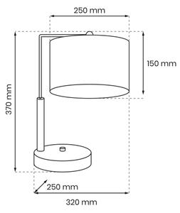 Lampă de masă ULTIMO 1xE27/6W/230V albă