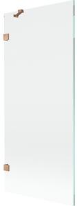 Mexen, Paravan de baie Mexen Lunar cu 1 aripă 80 x 150 cm, transparent, cupru periat - 897-080-000-65-00