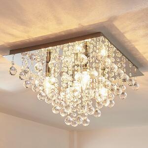 Plafoniere Lindby, Annica, reglabil, Transparent, Camera de zi, Metal, Modern