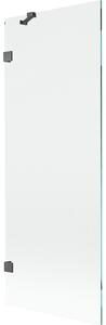 Mexen, Paravan de baie Mexen Lunar cu 1 aripă 70 x 150 cm, transparent, gri bronz periat - 897-070-000-66-00
