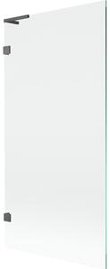 Mexen, Paravan de baie Mexen Lunar L cu 1 aripă 90 x 150 cm, transparent, gri bronz periat - 897L-090-000-66-00