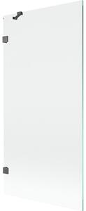 Mexen, Paravan de baie Mexen Lunar cu 1 aripă 90 x 150 cm, transparent, gri bronz periat - 897-090-000-66-00