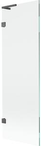 Mexen, Paravan de baie Mexen Lunar L cu 1 aripă 60 x 150 cm, transparent, gri bronz periat - 897L-060-000-66-00