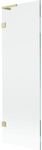 Mexen, Paravan de baie Mexen Lunar L cu 1 aripă 60 x 150 cm, transparent, auriu periat - 897L-060-000-55-00