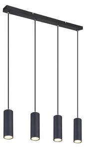 Lustră pe cablu ROBBY 4xGU10/35W/230V neagră Globo 57911-4HB