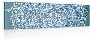 Tablou Mandala meditativă pe un fundal albastru