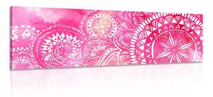 Tablou Mandala acuarel roz