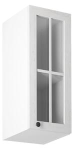Dulap superior cu sticlă G30S, model dreapta, alb/pin Andersen, PROVEN