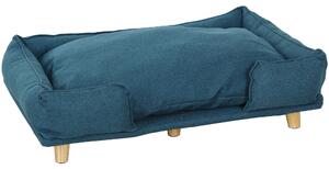 PawHut Canapea pentru Câini până la 30 kg cu Pernă Detașabilă, 96x66x24 cm, Albastru | Aosom Romania
