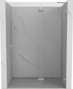 Mexen, Ușă de duș cu balamale pe dreapta Mexen Lunar 130 cm, transparentă, nichel periat - 834-130-000-97-00-P