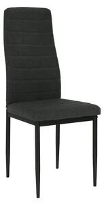 Scaun COLETA NOVA, gri inchis/negru, textil/metal, 41x49x96 cm