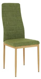 Scaun COLETA NOVA, verde/fag, stofa clasica/metal, 41x49x96 cm