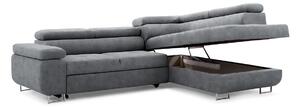 Canapea de colț cu funcție de dormit Annabelle Dreapta - grafit Zetta 304