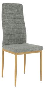Scaun COLETA NOVA, gri deschis/fag, textil/metal, 41x49x96 cm