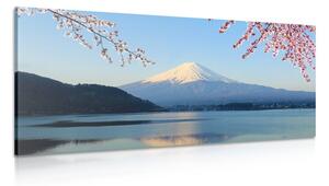 Tablou vedere din lacul la Fuji