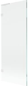 Mexen Lunar L, paravan de cadă cu 1 aripă 70 x 150 cm, sticlă transparentă de 8 mm, profil alb, 897L-070-000-20-00