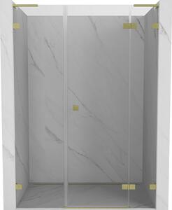 Mexen Lunar L, ușă de duș cu balamale pe dreapta 120 cm, sticlă transparentă de 8 mm, profil auriu mat, 834SL-120-050-55-00-P