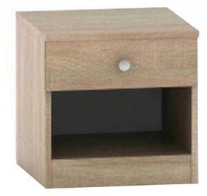 Noptiera BETTY 2, stejar sonoma, DTD laminat, 40x40x40 cm