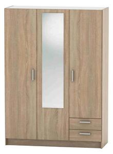 Dulap BETTY 7 BE07-001-00, stejar sonoma, DTD laminat, cu 3 usi si 2 s