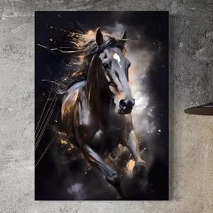 Tablou Canvas Premium LuxCanva® A1423, Elegant Horse , Living, Cal, Animal. Curse, Decorativ, Room, Culori Vibrante