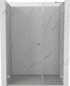 Mexen Lunar-B, ușă de duș cu balamale pe stânga 140 cm, sticlă transparentă de 8 mm, profil din oțel, 832S-140-050-97-00-L