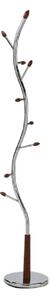 Cuier pom ZORO NEW, nuc/crom, lemn/metal, 31x182 cm