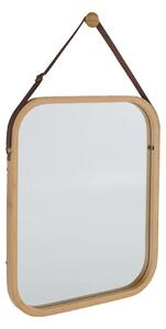 Oglinda LEMI 2, bambus natural, lemn de bambus lacuit, 45x2x45 cm