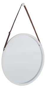 Oglinda LEMI 1, bambus alb, lemn de bambus, 45x2x45 cm