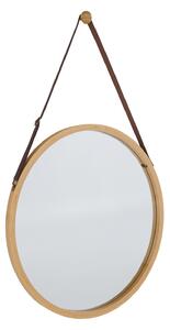 Oglinda LEMI 1, bambus natural, lemn de bambus, 45x2x45 cm