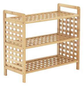 Pantofar SOVETO TYP 2, bambus natural, lemn bambus lacuit, 60x28x55 cm
