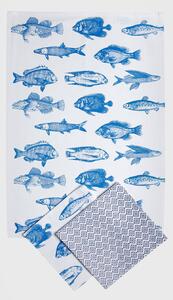 3PACK Prosop de bucătărie Fish albastru