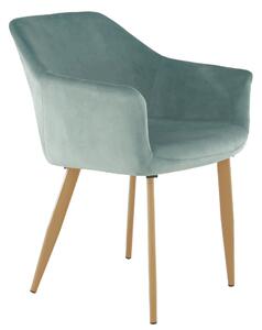 Scaun ODOVEL, menta/fag, tesatura/metal, 56x63x82 cm