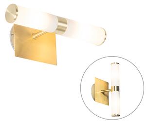 Aplică modernă auriu IP44 2 lumini - Baie
