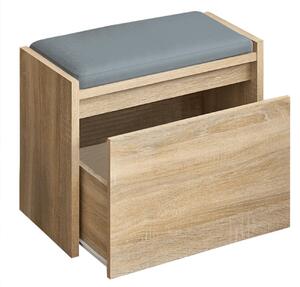 Pantofar BERGI, stejar sonoma, DTD laminat, 60x30x45 cm