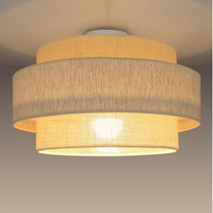 Plafonieră BOHO 1xE27/60W/230V, diametru 40 cm, crem/jută