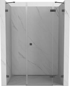 Mexen Lunar, ușă de duș cu balamale pe dreapta 120 cm, sticlă transparentă de 8 mm, profil grafit periat, 834S-120-050-66-00-P