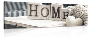 Tablou cu inscripție Home și natura moartă