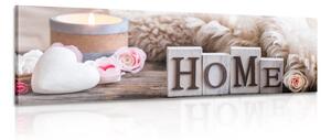 Tablou natura moartă cu inscripție Home