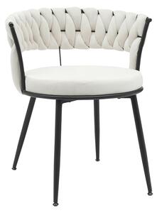 Scaun catifea Alkia Pako World Negru 60x57x68 cm