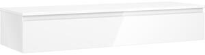 Mexen Orio, mobilier de baie 140 cm cu blat, 1 sertar, alb lucios, 91A10-14023-1-BFC00