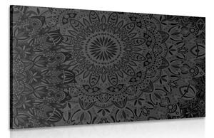 Tablou Mandala elegantă în design alb-negru