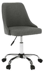 Scaun birou EDIZ, gri/crom, stofa clasica/metal, 48x57x78/88 cm