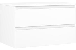 Mexen Orio, mobilier de baie 80 cm cu blat, 2 sertare, alb mat, 91A10-08047-2-BFFC01