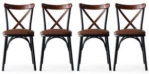 Set de 4 scaune Ekol, Maro