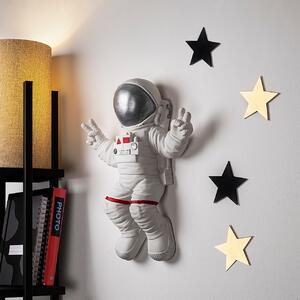Accesoriu decorativ de perete Yak-001 Astronaut Alb 35x47x10 cm