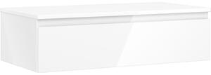 Mexen Orio, mobilier de baie 90 cm cu blat, 1 sertar, alb lucios, 91A10-09023-1-BFC00